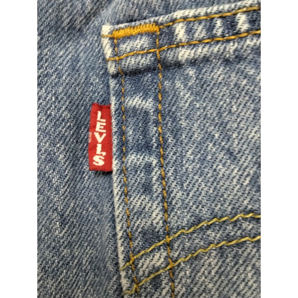 Levi's Premium 501 Jeans Womens 26 x 26 Blue Big E Straight Raw Hem Button Fly - Picture 10 of 15